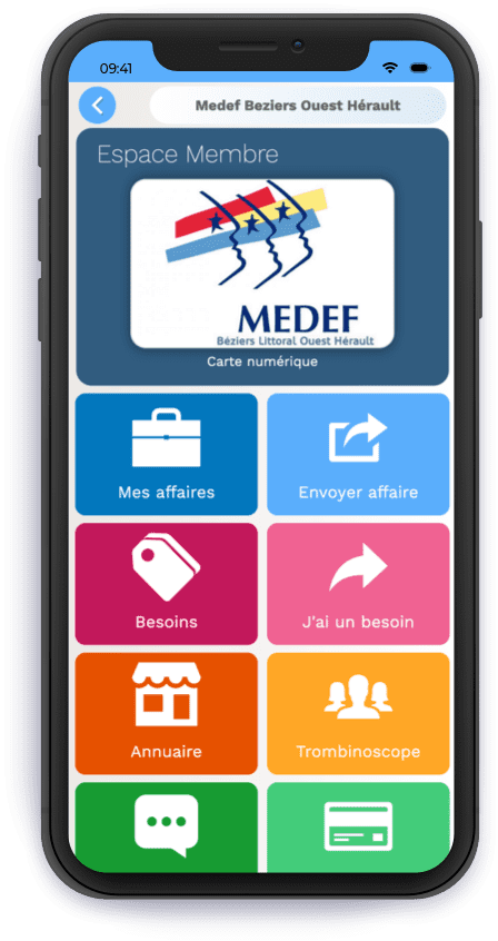 Application Teoola Club sur mobile